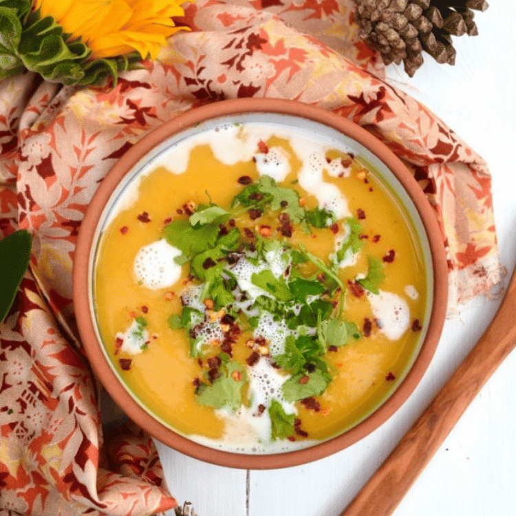 Roasted butternut squash soup 