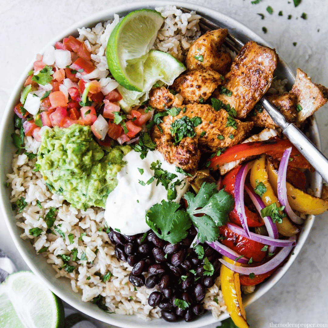 Chicken Fajita Burrito Bowl