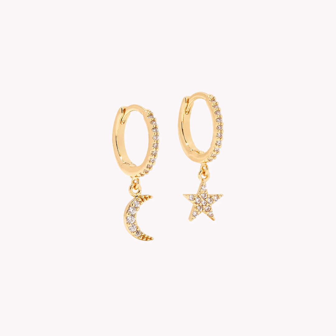 Star & Moon Earrings 