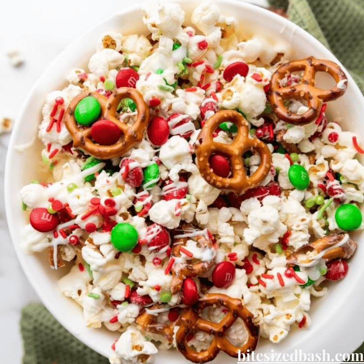 Christmas Popcorn Snack Mix